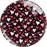 20MM 10Pcs/lot  love flower Print glass snaps buttons  DIY jewelry