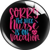20MM 10pcs/lot nurse Cartoon  glass snap button charms