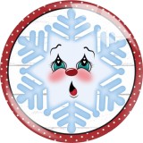 20MM 10Pcs/lot Christmas The grinch snowflake Print glass snaps buttons  DIY jewelry
