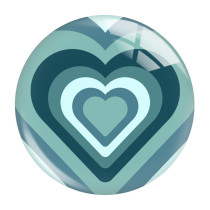 20MM 10pcs/lot Valentine's Day Love Print glass snap button charms