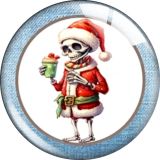 20MM 10pcs/lot Christmas Cartoon  glass snap button charms