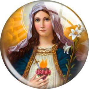 20MM 10pcs/lot Jesus glass snap button charms