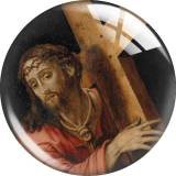 20MM 10pcs/lot Jesus glass snap button charms