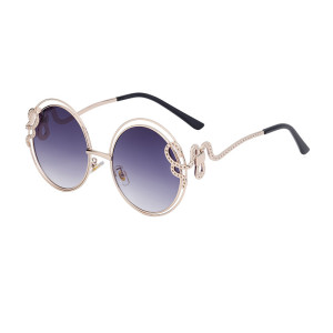 Fashionable round frame sunscreen sunglasses