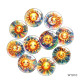 20MM 10pcs/lot sun Cartoon  glass snap button charms