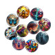 20MM 10Pcs/lot animal Print glass snaps buttons  DIY jewelry
