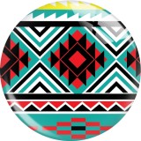 20MM 10Pcs/lot design Print glass snap button charms