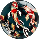 20MM 10Pcs/lot animal glass snap button charms