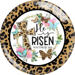 20MM 10Pcs/lot Pink Ribbon Print glass snaps buttons  DIY jewelry