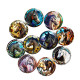 20MM 10Pcs/lot horse Print glass snap button charms