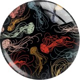 20MM 10Pcs/lot  animal Print glass snaps buttons  DIY jewelry