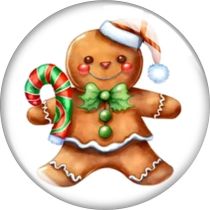 20MM 10pcs/lot Christmas Cartoon  glass snap button charms
