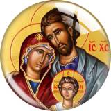 20MM 10pcs/lot Jesus glass snap button charms