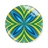 20MM 10pcs/lot Mandala Retro colored patterns Print glass snap button charms