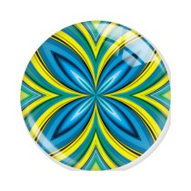 20MM 10pcs/lot Mandala Retro colored patterns Print glass snap button charms