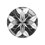 20MM 10Pcs/lot figure glass snap button charms