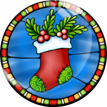 20MM 10Pcs/lot Christmas Print glass snap button charms
