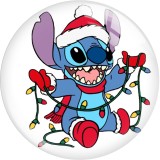 20MM 10Pcs/lot Stitch glass snap button charms