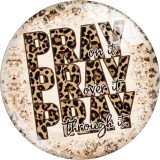 20MM 10Pcs/lot Faithful love Print glass snaps buttons  DIY jewelry