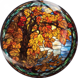 20MM 10Pcs/lot Thanksgiving Print glass snap button charms