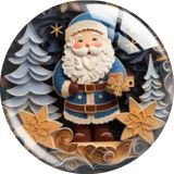 20MM 10pcs/lot Christmas Cartoon  glass snap button charms
