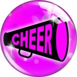20MM 10pcs/lot Cheerleading Cartoon  glass snap button charms