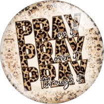 20MM 10Pcs/lot Faithful love Print glass snaps buttons  DIY jewelry