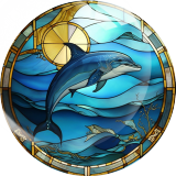 20MM 10Pcs/lot marine organism Print glass snap button charms