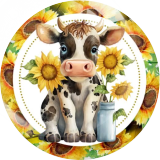 20MM 10Pcs/lot Cow Print glass snap button charms