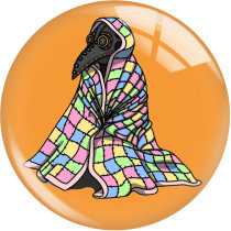 20MM 10Pcs/lot Halloween Ghost Cat Pumpkin Print glass snap button charms