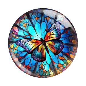 20MM 10pcs/lot animal Print glass snap button charms