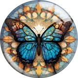 20MM 10Pcs/lot animal Print glass snaps buttons  DIY jewelry