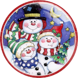 20MM 10Pcs/lot Christmas Print glass snap button charms
