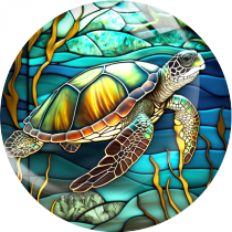 20MM 10Pcs/lot marine organism Print glass snap button charms