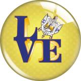 20MM 10pcs/lot sigma gamma rho glass snap button charms