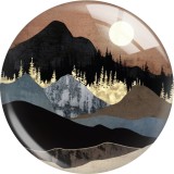 20MM 10Pcs/lot views star moon glass snap button charms