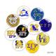 20MM 10pcs/lot sigma gamma rho glass snap button charms