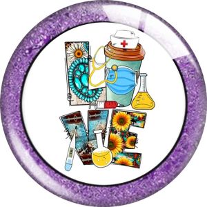 20MM 10pcs/lot nurse Cartoon  glass snap button charms