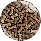 20MM 10Pcs/lot Baseball Starry Sky Print glass snaps buttons  DIY jewelry