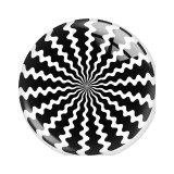 20MM 10pcs/lot Mandala Retro colored patterns Print glass snap button charms