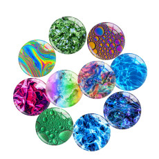 20MM 10Pcs/lot design Print glass snaps buttons  DIY jewelry