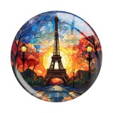 20MM 10pcs/lot Faith Cross Easter Print glass snap button charms