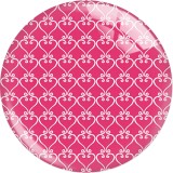 20MM 10Pcs/lot  love flower Print glass snaps buttons  DIY jewelry