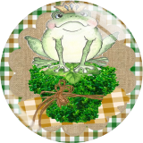 20MM 10Pcs/lot Frogs believe Print glass snap button charms