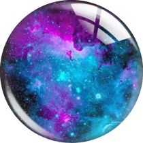 20MM 10pcs/lot Starry planets in the sky glass snap button charms