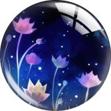 20MM 10pcs/lot Botany Cartoon  glass snap button charms