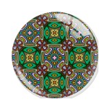 20MM 10pcs/lot Mandala Retro colored patterns Print glass snap button charms