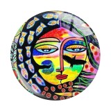 20MM 10pcs/lot Famous paintings Art lady Print glass snap button charms