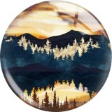20MM 10Pcs/lot views star moon glass snap button charms
