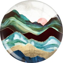 20MM 10Pcs/lot views star moon glass snap button charms